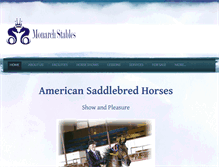 Tablet Screenshot of monarchstables.com